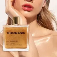 MLM Custom Highlighter Makeup Private Label Glitter Body Shimmer Oil for Skin Glow — view 8