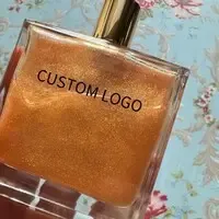 MLM Custom Highlighter Makeup Private Label Glitter Body Shimmer Oil for Skin Glow — view 6