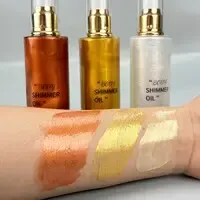Organic Waterproof Liquid Body Glitter Face Highlighter Private Label Body Shimmer Oil — view 6