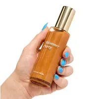 Private Label Custom Highlighter Makeup Liquid Glitter Shimmer Bronze Dry Oil Body Shimmer Oil — view 1