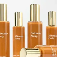 Private Label Custom Highlighter Makeup Liquid Glitter Shimmer Bronze Dry Oil Body Shimmer Oil — view 4