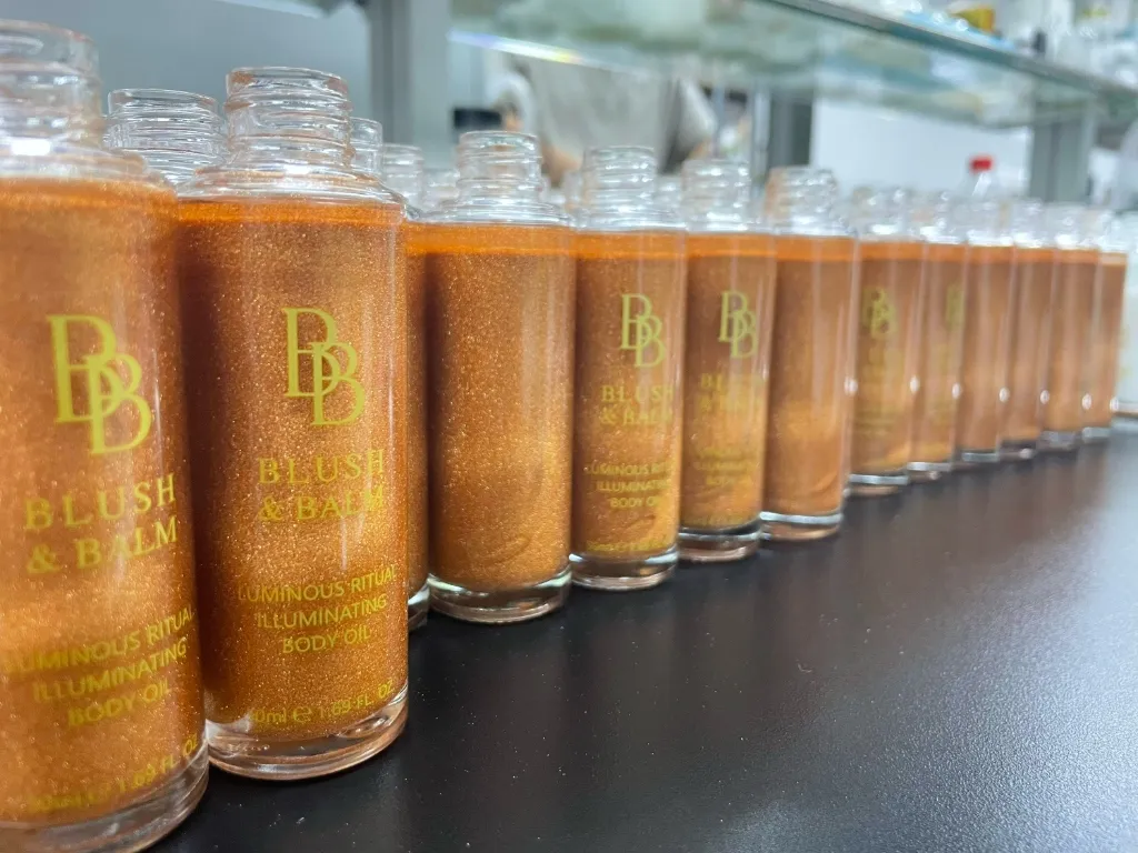 Shimmer Body Oil collection — private label OEM