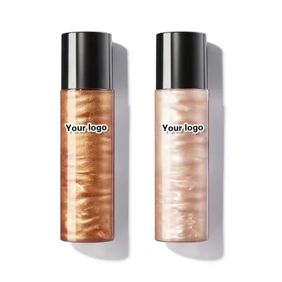 Long Lasting Liquid Highlighter Face Body Makeup Setting Organic Highlight Spray Shimmer — OEM product photo