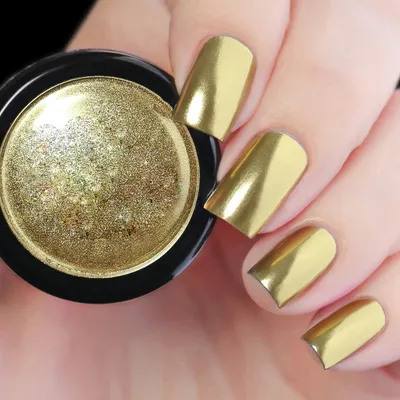 Gold Nail Chrome Powder — OEM product photo