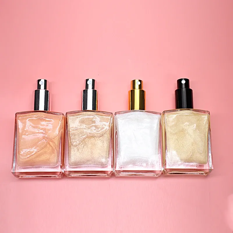 Private Label Body Shimmer Cream Makeup Body Shimmer Oil Liquid Highlighter — OEM product photo