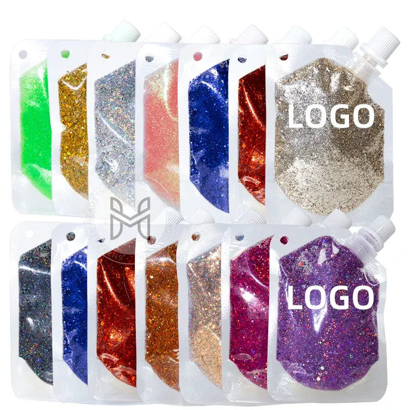 Chunky Cosmetic Glitter Festival Shimmer Powder Glitter Gel Kids Eyeshadow Beauty Eyeshadow — OEM product photo