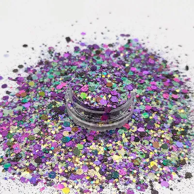 Bulk Holographic Glitter,Glitter Polyester,Pet Craft Chunky,Glitter Powder For Christmas — OEM product photo