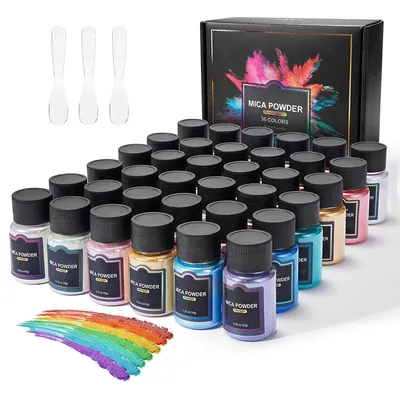 24 Colors Mica Powder Pigment Set Natural Cosmetic Grade Diy Loose Eye Glitter Pigment — OEM product photo