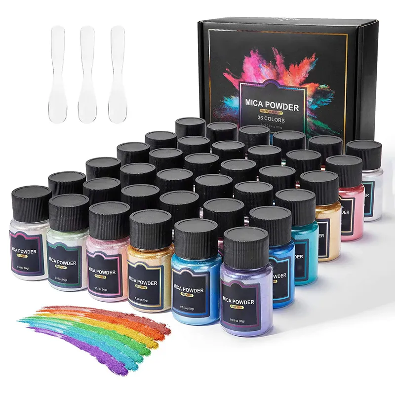 24 Colors Mica Powder Pigment Set Natural Cosmetic Grade Diy Loose Eye Glitter Pigment — OEM product photo