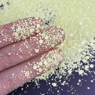 Glitter Macaron Series Matte Laser Mixed Chunky Glitter 1kg Bulk Glitter Powder — OEM product photo