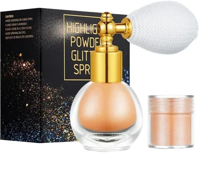 Pearl Powder Highlighter Spray Face Brightening Bridal Body Eyeshadow Glitter Spray — OEM product photo