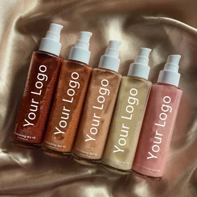 Dry Shiny Body Shimmer Oil — OEM product photo