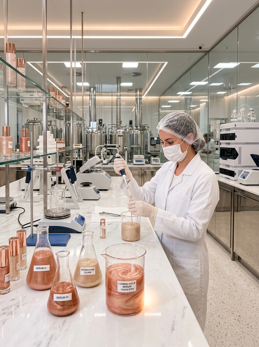 MLM Glitter cosmetics manufacturing lab in Shenzhen